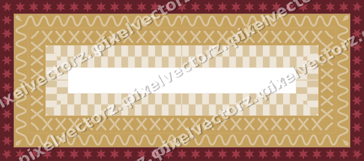 Decorative picture frame border in dark pink and red with wave band