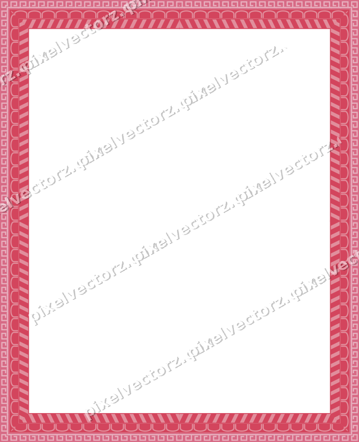 Decorative picture frame border in pale pink with greek key