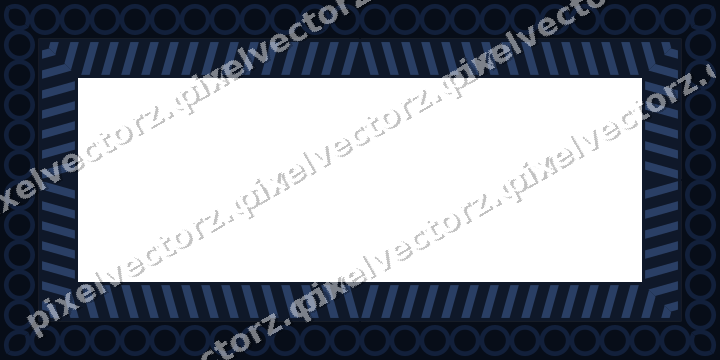 Decorative picture frame border in dark blue with diagonal band