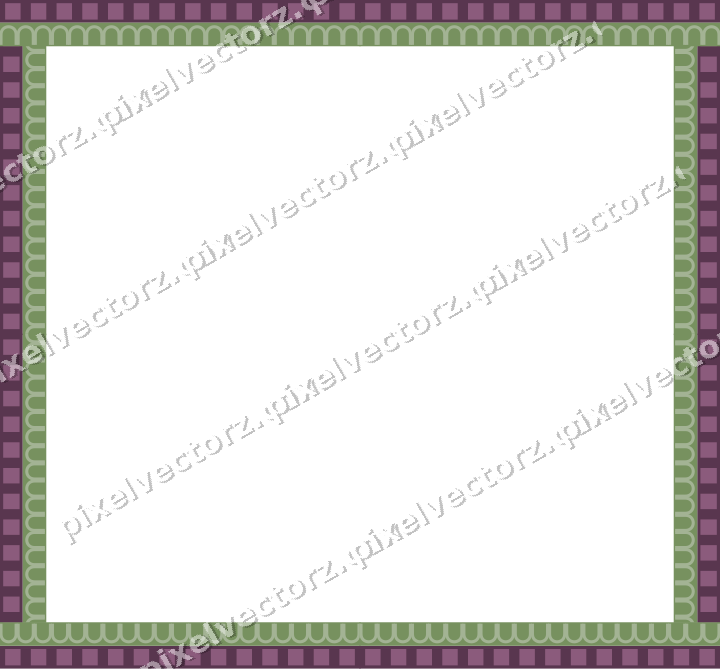 Decorative picture frame border in dark magenta with arcade frieze