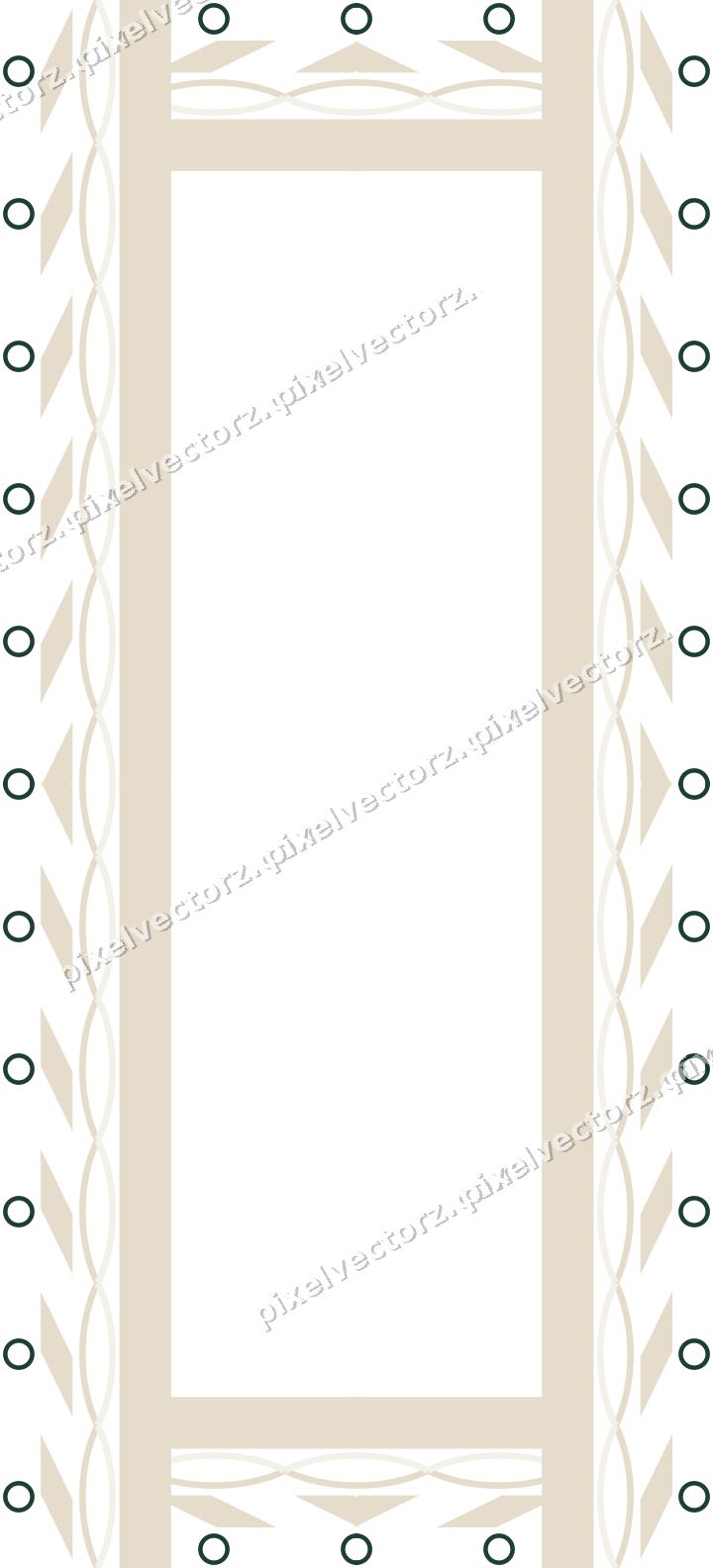 Decorative picture frame border in dark red with diagonal band