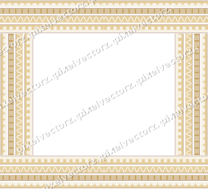 Decorative picture frame border in dark pink and red with scale band