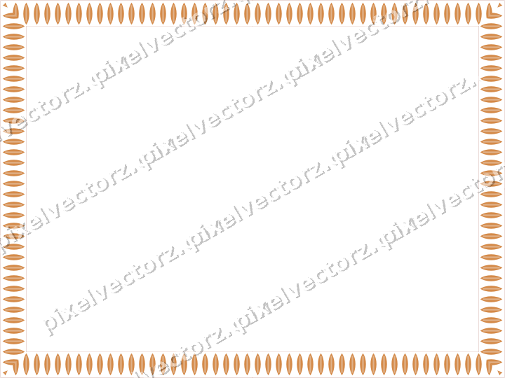 Decorative picture frame border in orange and amber with leaf moulding