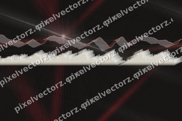 Nahtloser Neon Diagramm Hintergrund in Rot und Blassbernstein