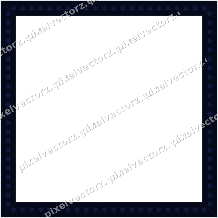 Decorative picture frame border in amber and blue with star band