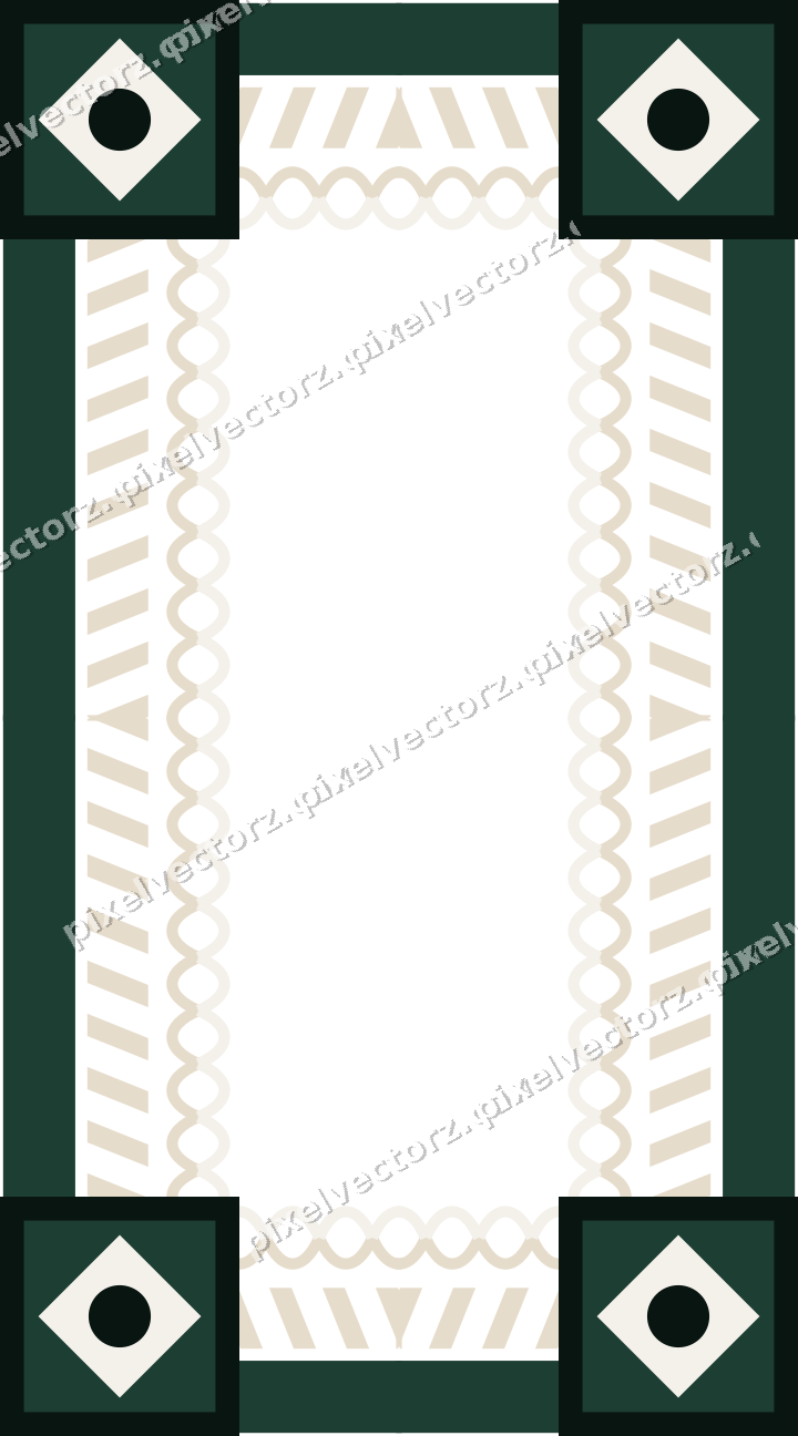 Decorative picture frame border in dark red with diagonal band