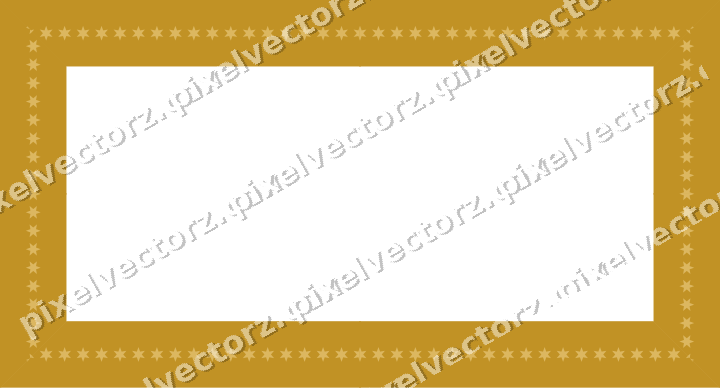 Decorative picture frame border in orange and amber with star band