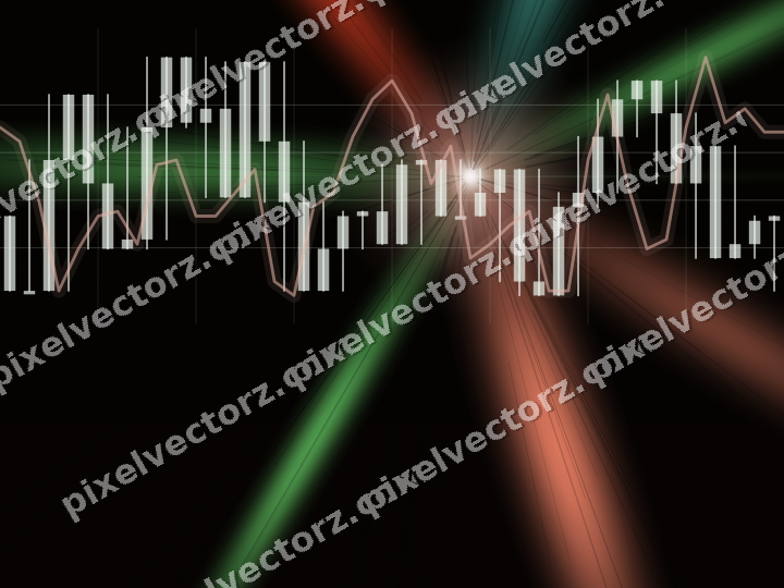 Leuchtender Neon Diagramm Hintergrund in Rot und Orange