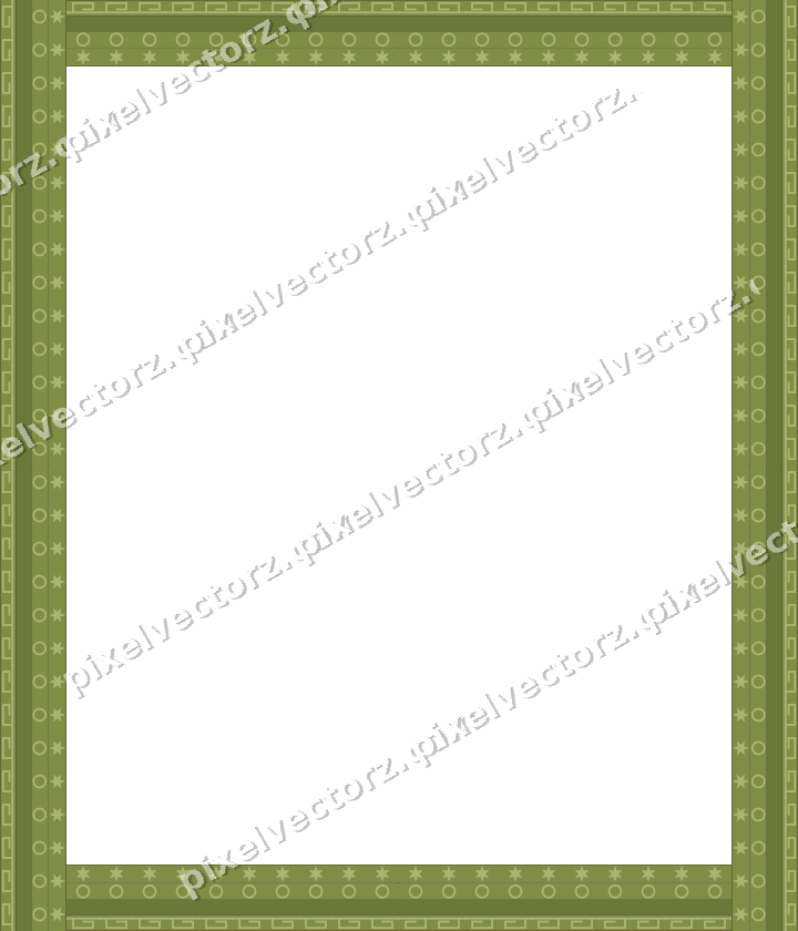 Decorative picture frame border in lime and pink with greek key