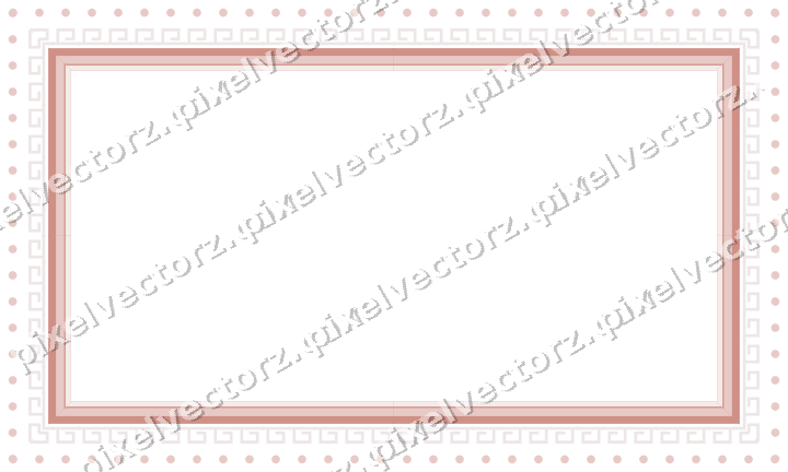 Decorative picture frame border in pale pink with greek key