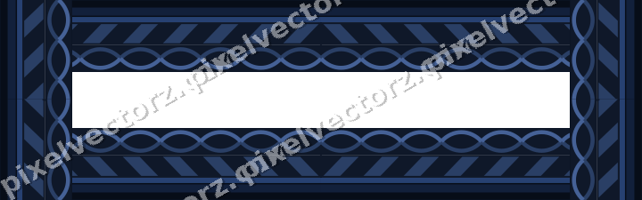 Decorative picture frame border in dark blue with diagonal band