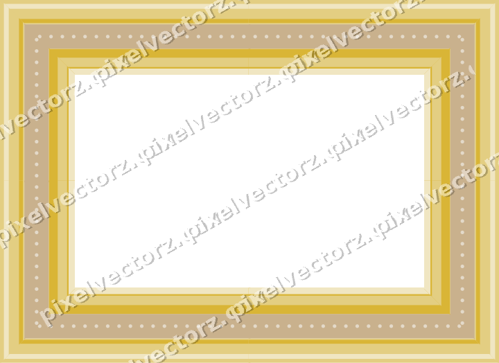 Decorative picture frame border in lime and yellow with dot row