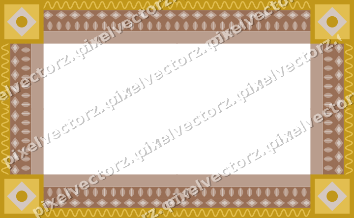 Decorative picture frame border in amber with wave band