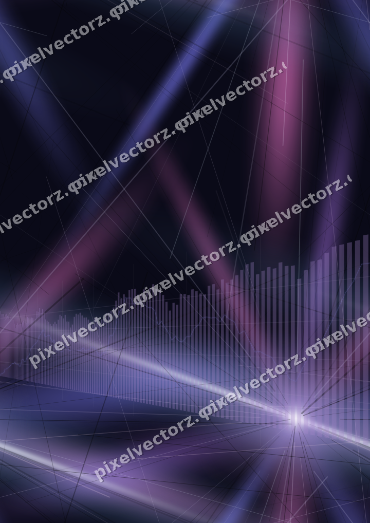 Nahtloser Neon Diagramm Hintergrund in Violett und Blau