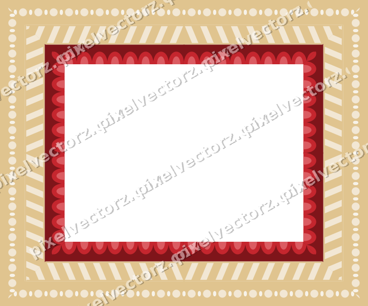 Decorative picture frame border in dark green with diagonal band