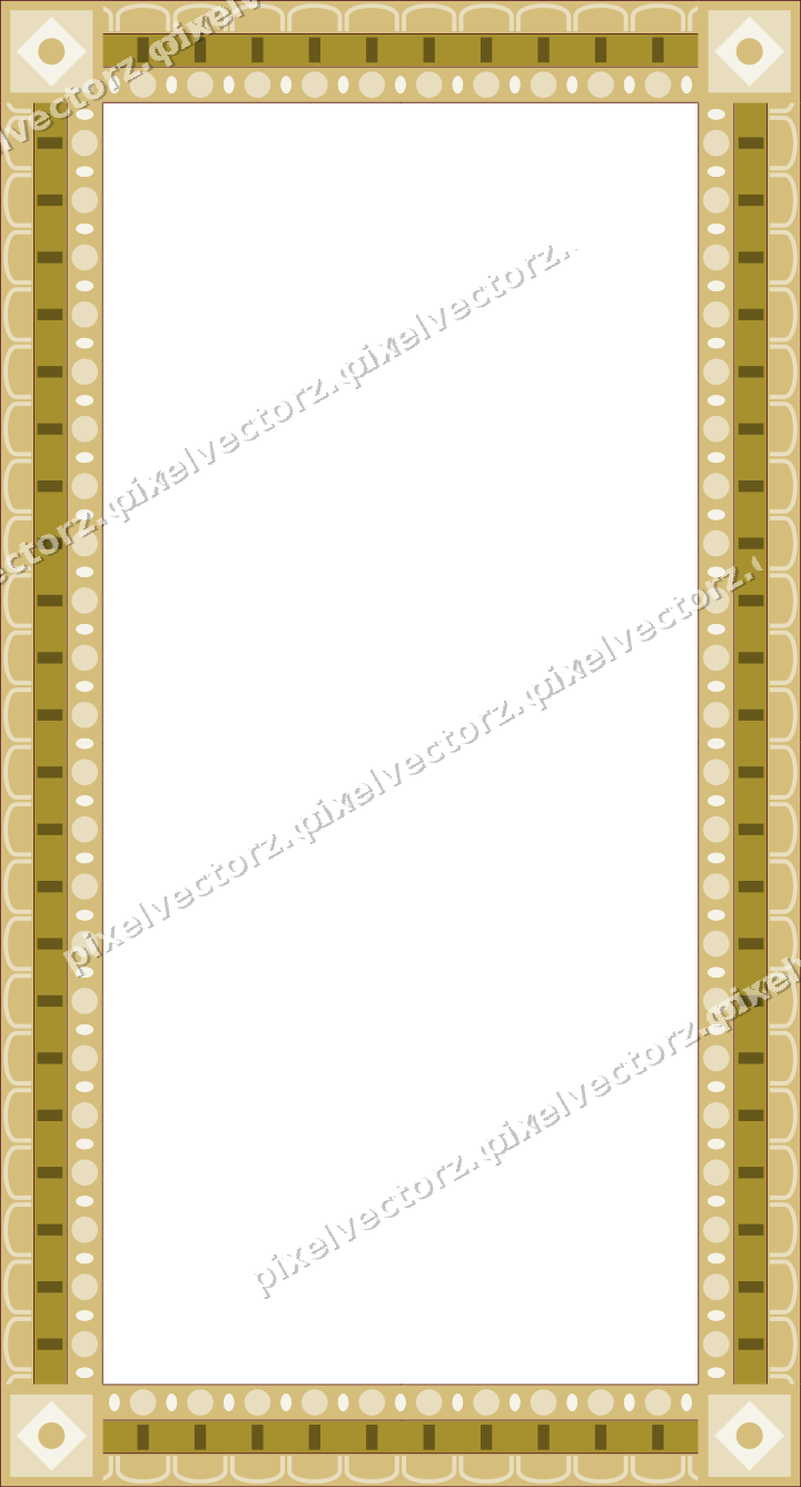 Decorative picture frame border in dark pink with arcade frieze