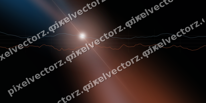 Leuchtender Neon Diagramm Hintergrund in Orange und Türkis