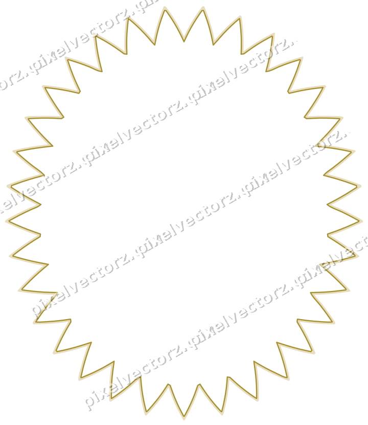 Decorative line art frame in dark pink and red with oval