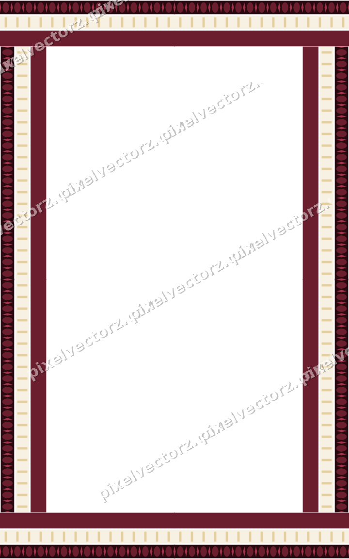 Decorative picture frame border in dark pink and red with egg and dart