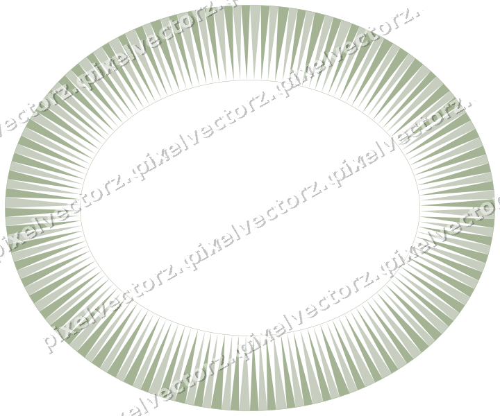 Decorative line art frame in dark magenta and lime with oval