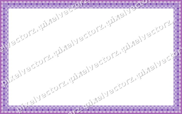 Decorative picture frame border in purple and blue with scale band