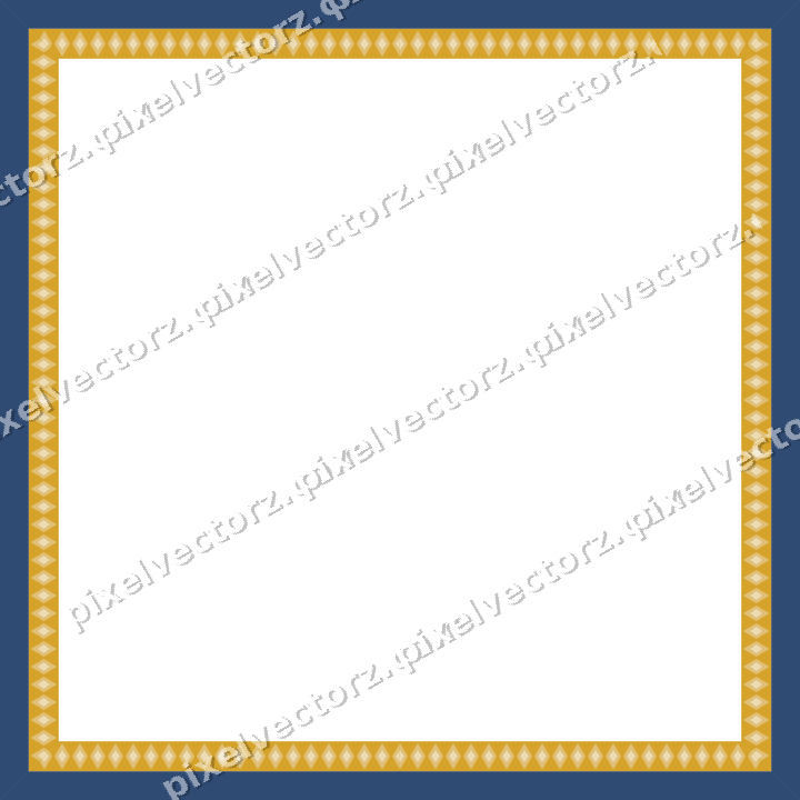 Decorative picture frame border in dark blue with diamond band