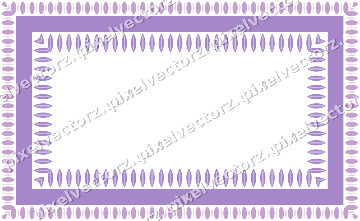 Decorative picture frame border in purple and blue with egg and dart