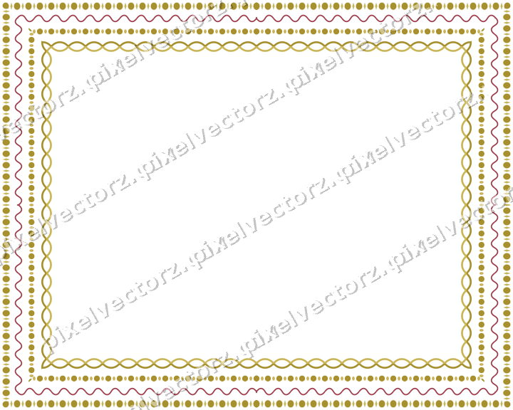 Decorative picture frame border in dark pink and red with egg and dart