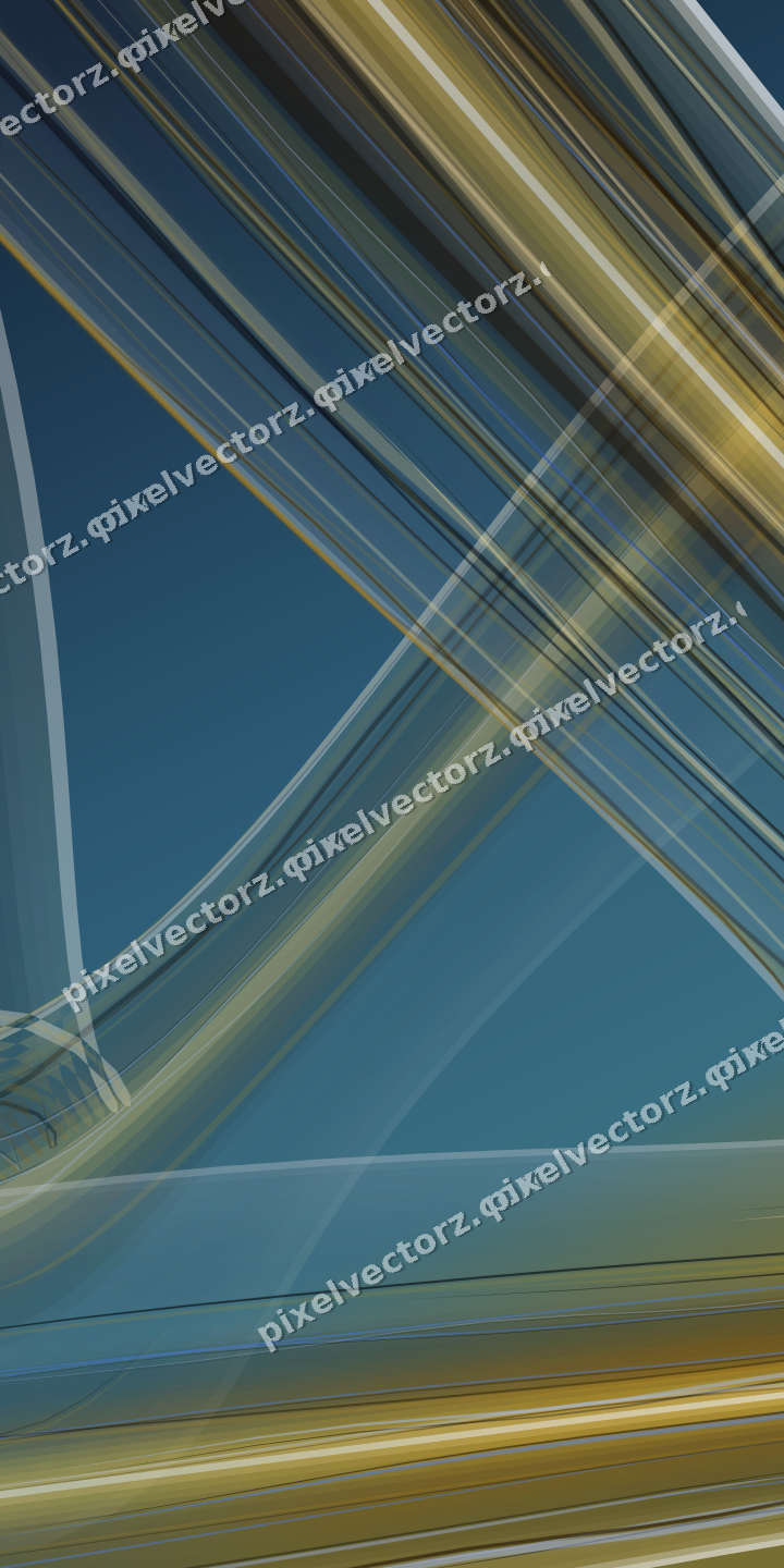 Abstract glass arc in dark green and amber