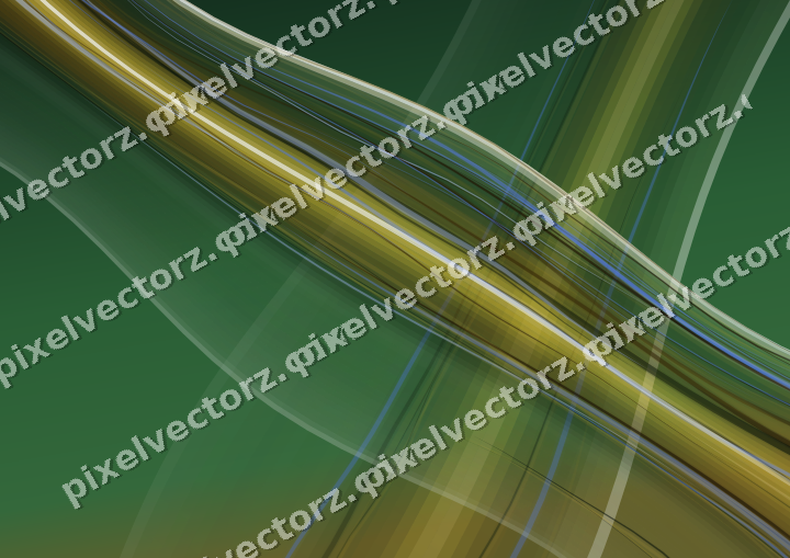 Abstract glass arc in dark green and amber