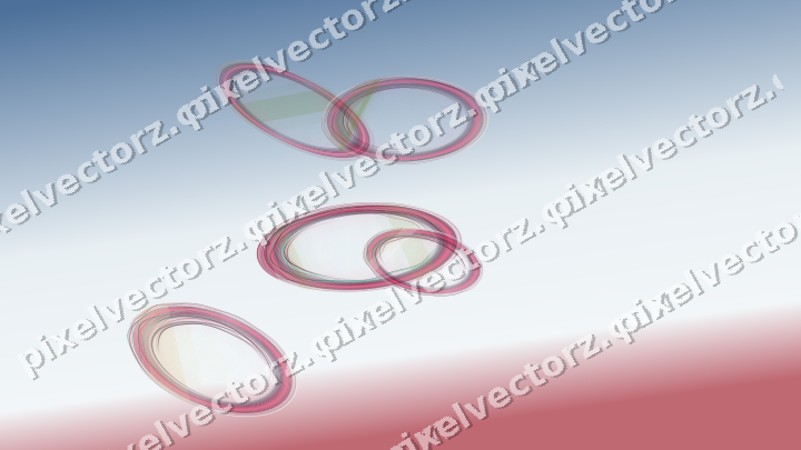 Abstract glass arc in dark lime and dark pink