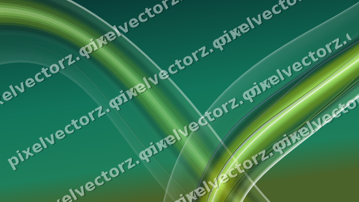 Abstract glass arc in green and lime