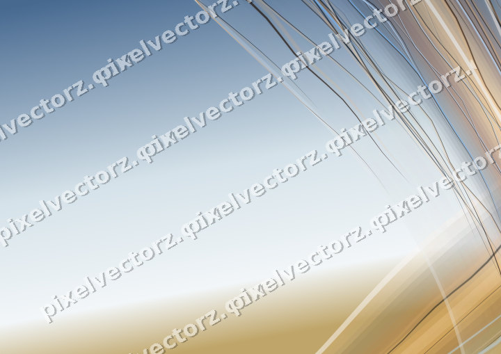 Abstract glass arc in orange and amber