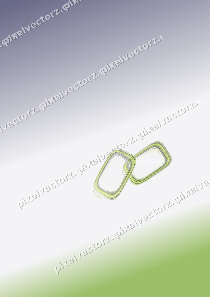 Abstract glass arc in purple and lime