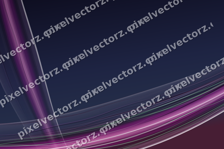 Abstract glass arc in purple and blue