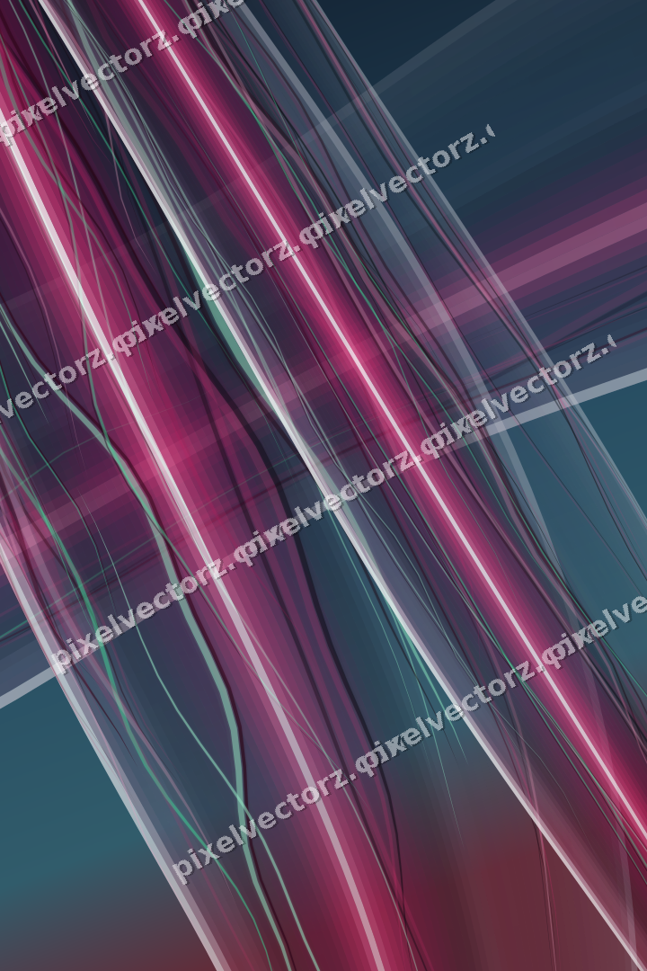 Abstract glass arc in dark pink and yellow