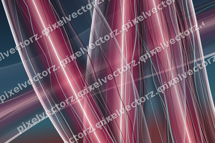 Abstract glass arc in pale pink and pale red