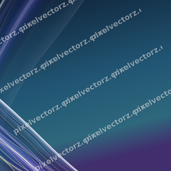 Abstract glass arc in blue and cyan