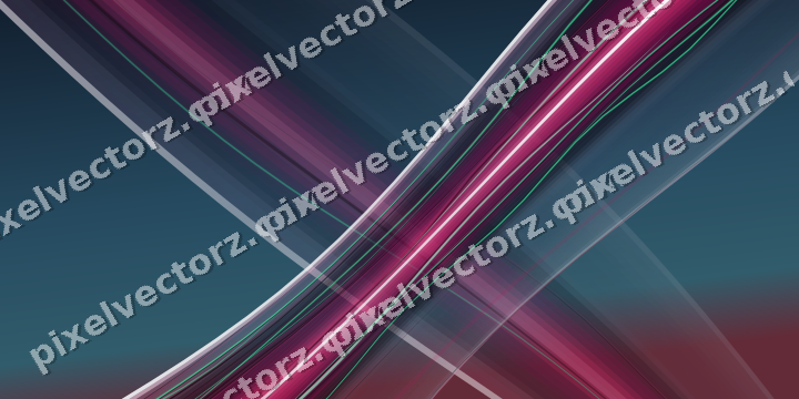 Abstract glass arc in lime and pink
