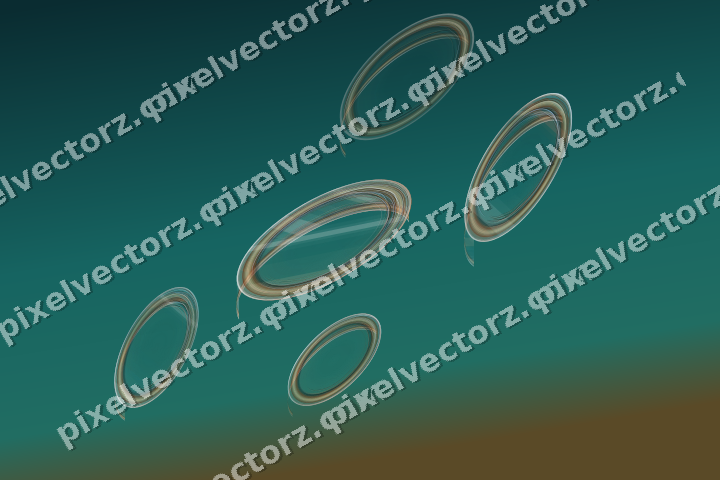 Abstract glass arc in dark teal and orange