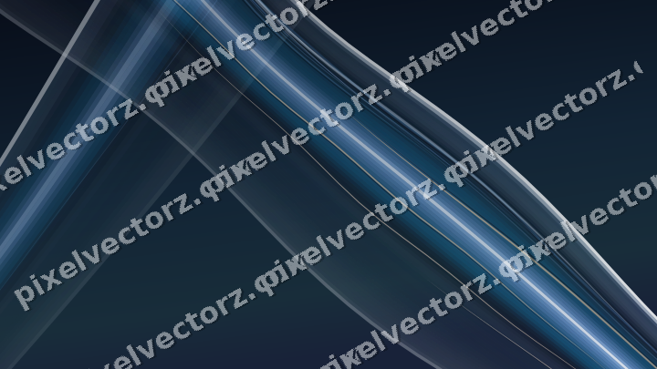 Abstract glass arc in dark blue and white
