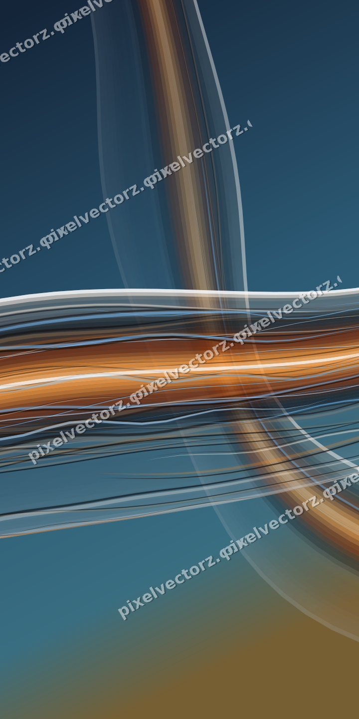 Abstract glass arc in pink and orange