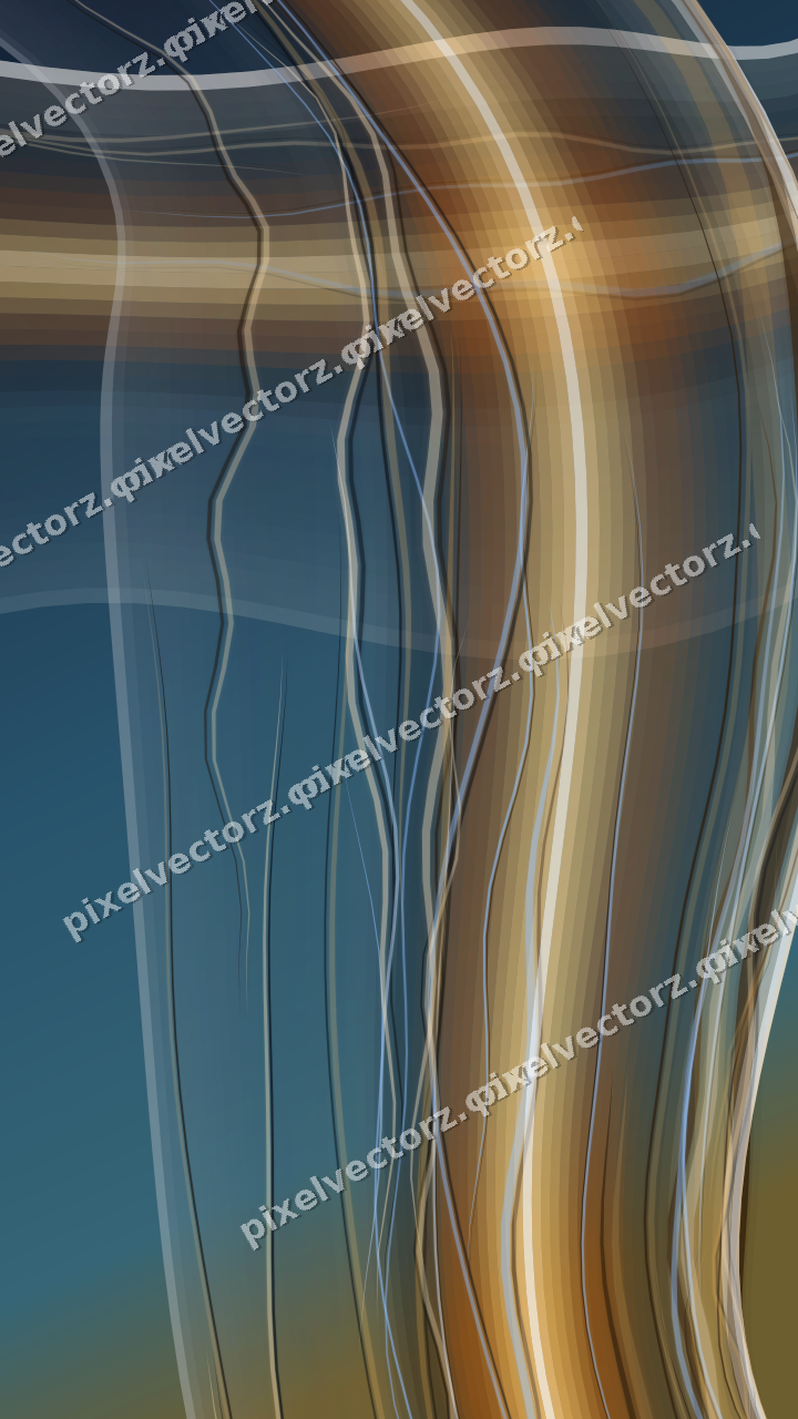 Abstract glass arc in red and orange