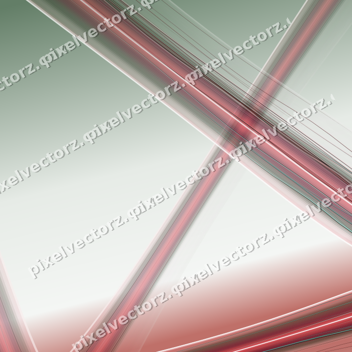 Abstract glass arc in red and pale lime
