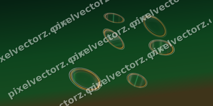 Abstract glass arc in red and orange