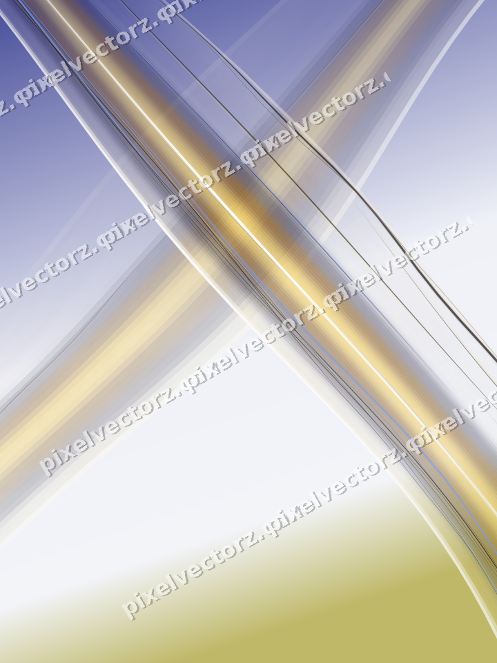 Abstract glass arc in dark blue and amber