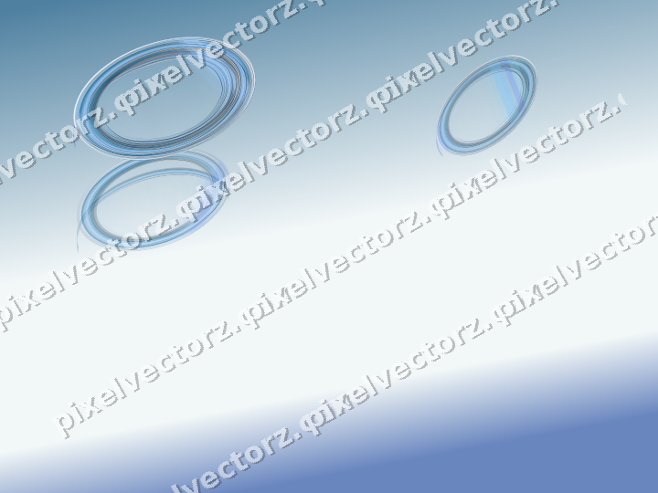 Abstract glass arc in cyan and blue