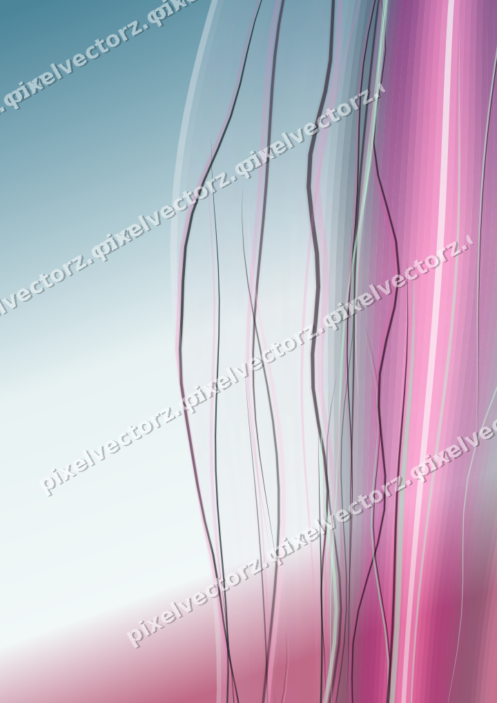 Abstract glass arc in magenta and purple