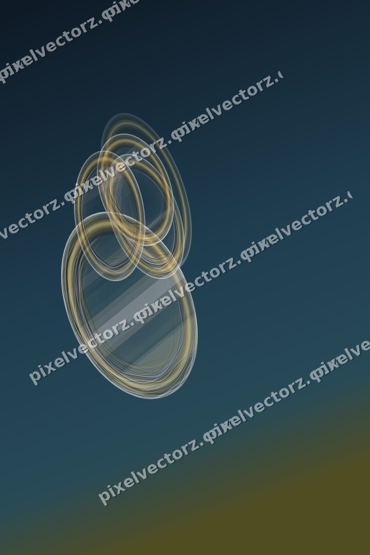 Abstract glass arc in amber and pale orange