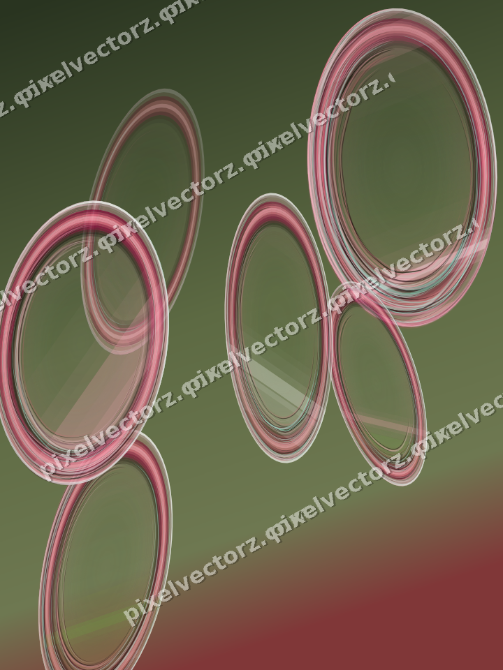 Abstract glass arc in pink and dark lime